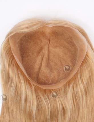 In Stock 9"*9" European Virgin Hair 18" Straight 22#(60%)/12#(40%) Blended Color Silk Top Hair Topper-116