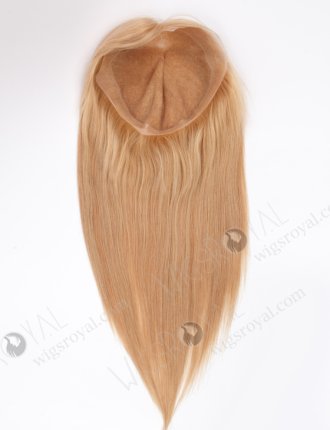In Stock 9"*9" European Virgin Hair 18" Straight 22#(60%)/12#(40%) Blended Color Silk Top Hair Topper-116