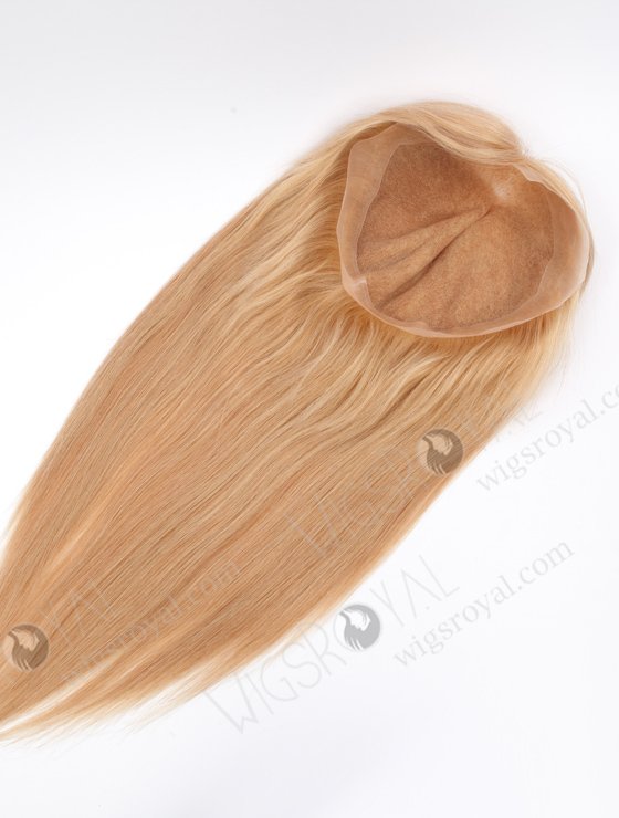 In Stock 9"*9" European Virgin Hair 18" Straight 22#(60%)/12#(40%) Blended Color Silk Top Hair Topper-116-22039