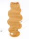 In Stock Brazilian Virgin Hair 16" Body Wave Yellow Color Machine Weft CSM-004