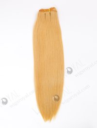 In Stock Brazilian Virgin Hair 16" Straight Yellow Color Machine Weft CSM-003