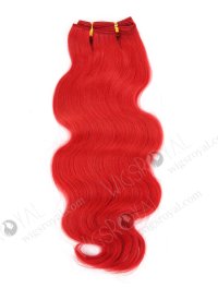 In Stock Brazilian Virgin Hair 16" Body Wave Red Color Machine Weft CSM-002