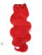 In Stock Brazilian Virgin Hair 16" Body Wave Red Color Machine Weft CSM-002