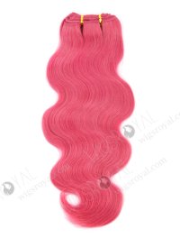 In Stock Brazilian Virgin Hair 16" Body Wave Pink Color Machine Weft CSM-010