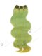 In Stock Brazilian Virgin Hair 16" Body Wave Green Color Machine Weft CSM-008