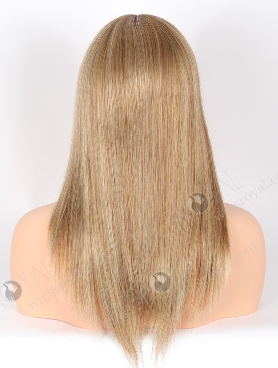 Custom Color 14'' European Virgin Hair Silk Top Full Lace With PU Wig WR-MOW-019-22343