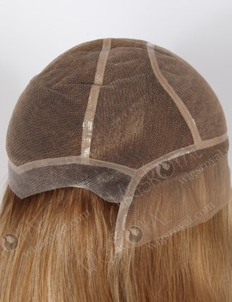 Customized Mixed Light Brown Color Hand Tied Full Lace Wigs With PU Around Silk Top Wig WR-MOW-019