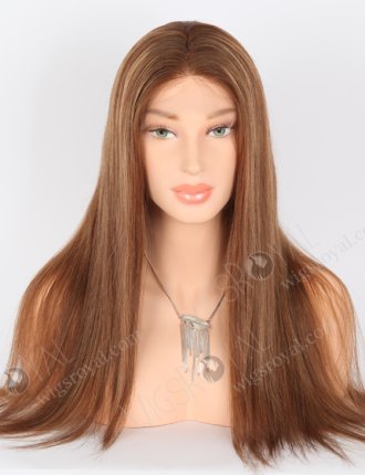 Brown Highlight Color Brazilian Virgin Human Hair Lace Front Wig WR-CLF-036