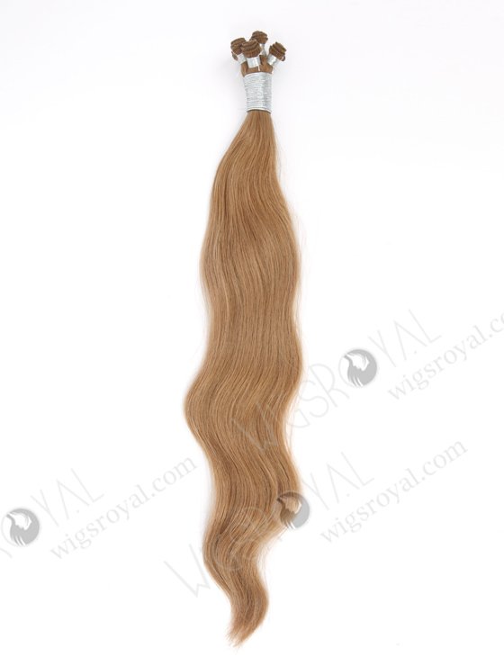 In Stock Brazilian Virgin Hair 20" Natural Straight 8# Color Hand-tied Weft SHW-032-22377