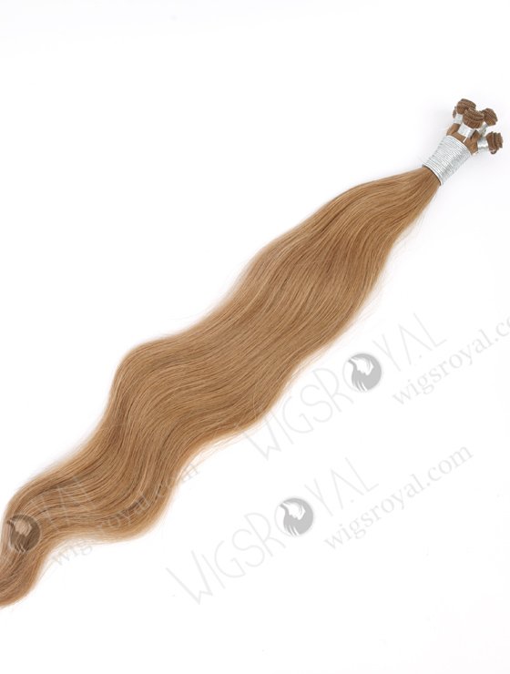 In Stock Brazilian Virgin Hair 20" Natural Straight 8# Color Hand-tied Weft SHW-032-22379