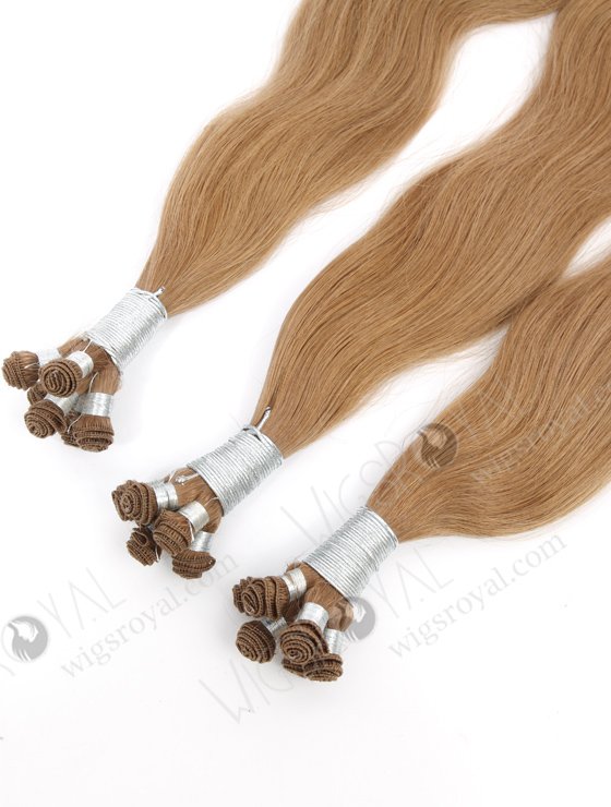In Stock Brazilian Virgin Hair 20" Natural Straight 8# Color Hand-tied Weft SHW-032-22381