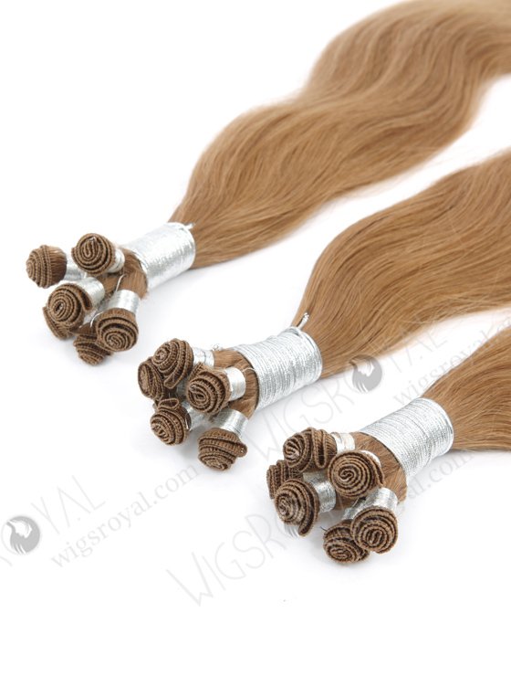 In Stock Brazilian Virgin Hair 20" Natural Straight 8# Color Hand-tied Weft SHW-032-22380