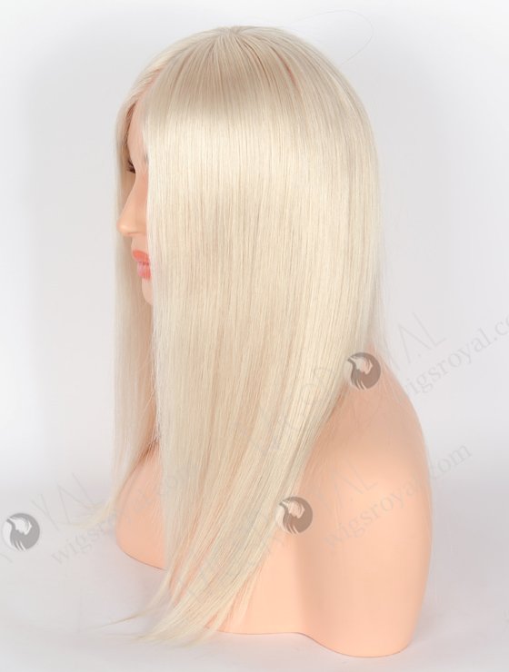 Attractive White Color Natural Mono Top Glueless Wigs GLM-08007-22389