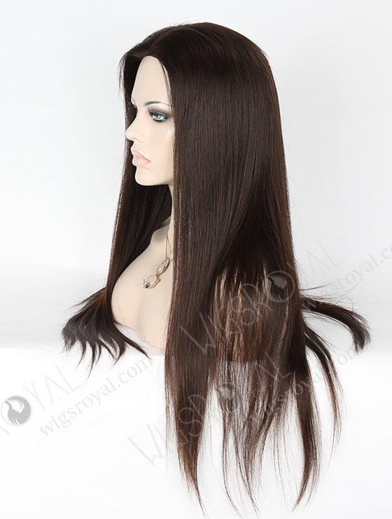 In Stock European Virgin Hair 22" Natural Straight Natural Color Silk Top Glueless Wig GL-08008-22398