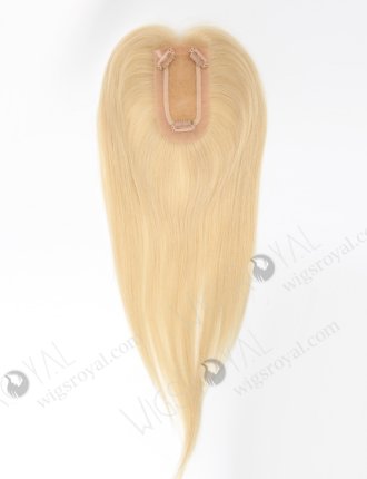 Amazing Small Clip In Hair Pieces Lace Front Mono Top Blonde 613# Human Hair Topper-126
