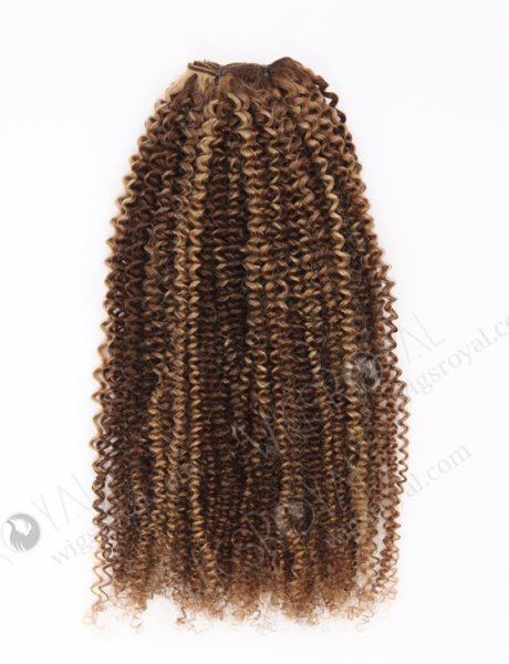 22 Inch Highlight Color 3mm Curly Brazilian Virgin Hair WR-MW-201