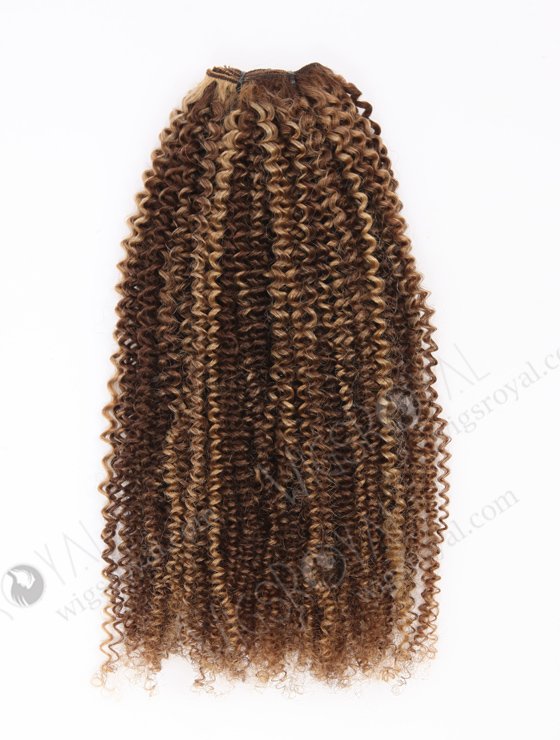 22 Inch Highlight Color 3mm Curly Brazilian Virgin Hair WR-MW-201-22647