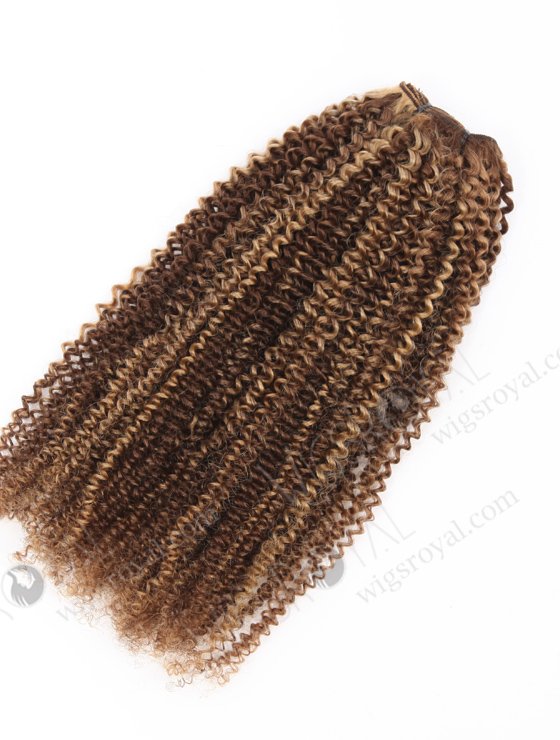 22 Inch Highlight Color 3mm Curly Brazilian Virgin Hair WR-MW-201-22646