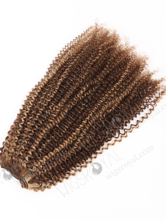 22 Inch Highlight Color 3mm Curly Brazilian Virgin Hair WR-MW-201-22648