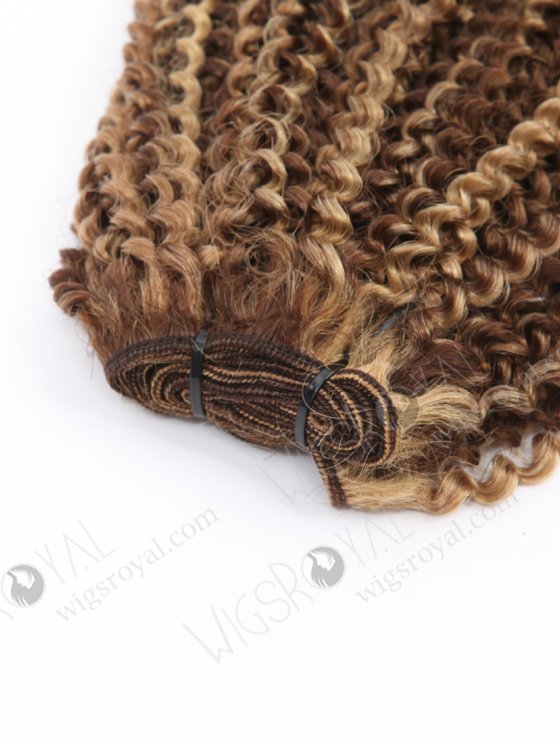 22 Inch Highlight Color 3mm Curly Brazilian Virgin Hair WR-MW-201-22649