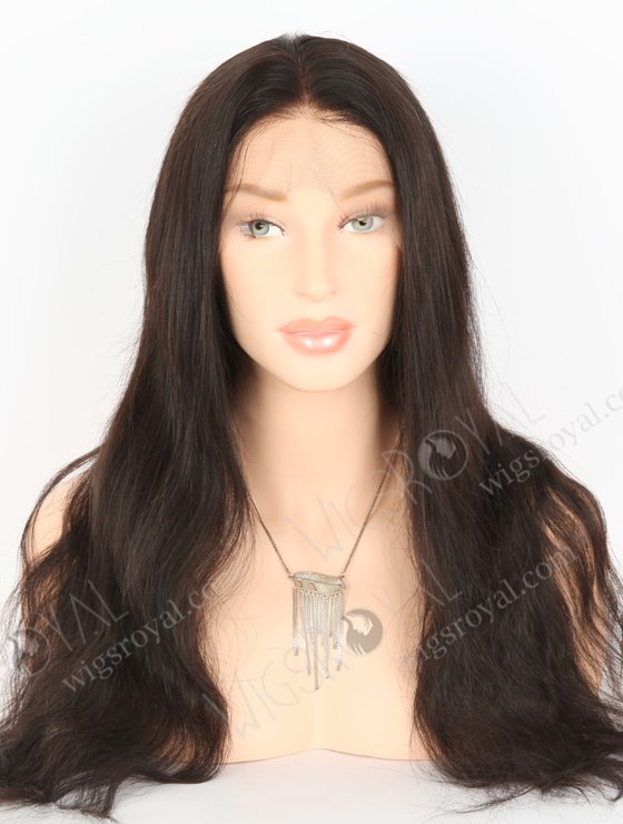 In Stock Indian Remy Hair 20" Natural Straight Natural Color Full Lace Wig FLW-01554-22674