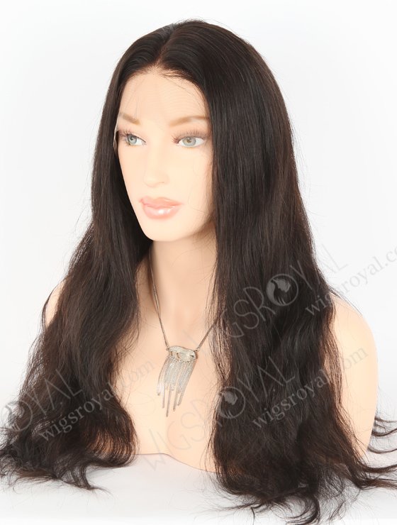 In Stock Indian Remy Hair 20" Natural Straight Natural Color Full Lace Wig FLW-01554-22675