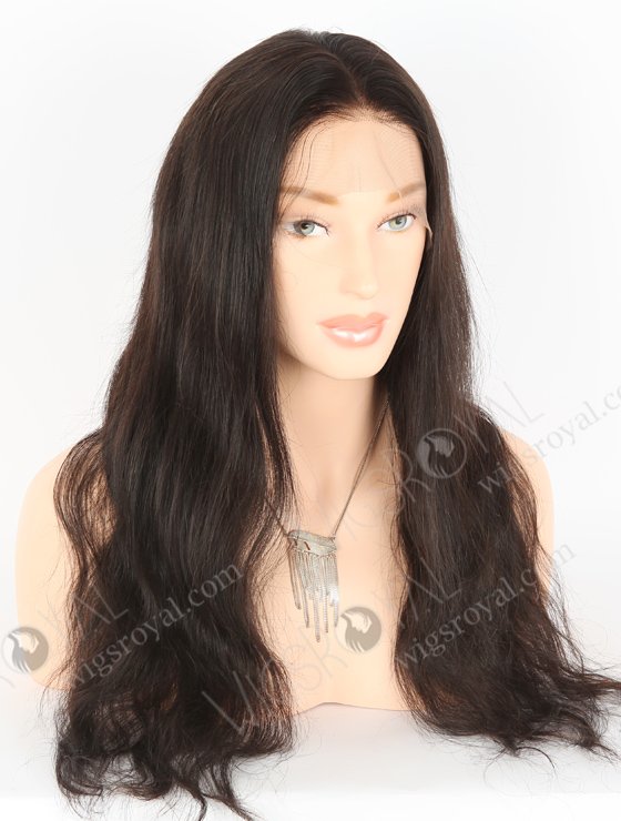 In Stock Indian Remy Hair 20" Natural Straight Natural Color Full Lace Wig FLW-01554-22676