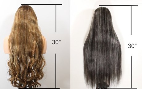 30 inches realistic human hair wig | top quality luxury lace wigs