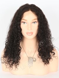 In Stock Indian Remy Hair 18" Curly As Pic 1b# Color Full Lace Wig FLW-01901