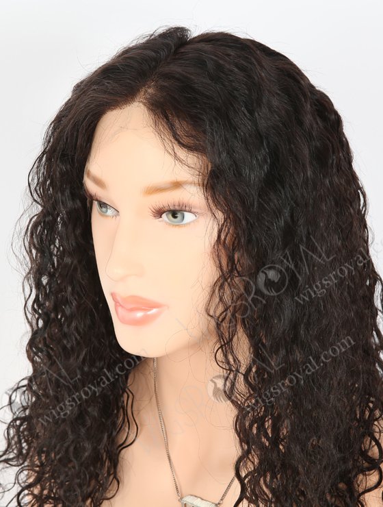 In Stock Indian Remy Hair 18" Curly As Pic 1b# Color Full Lace Wig FLW-01901-22807