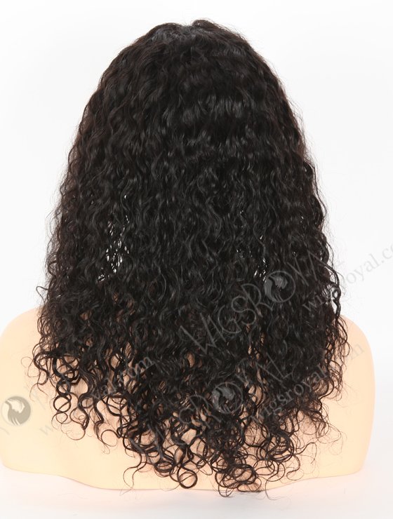 In Stock Indian Remy Hair 18" Curly As Pic 1b# Color Full Lace Wig FLW-01901-22810