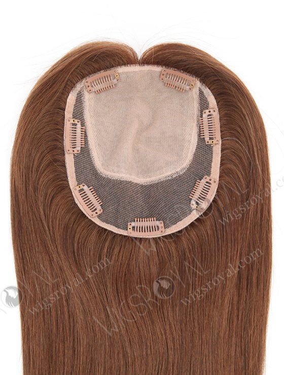 Blended Brown Color Natural Looking Silk Toppers For Hair-fall Topper-132-22924