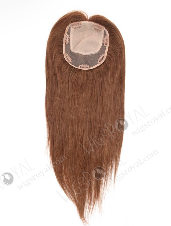 Blended Brown Color Natural Looking Silk Toppers For Hair-fall Topper-132-22926