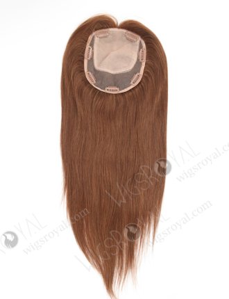 Blended Brown Color Natural Looking Silk Toppers For Hair-fall Topper-132