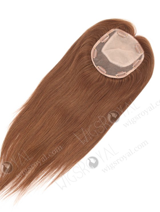 Blended Brown Color Natural Looking Silk Toppers For Hair-fall Topper-132-22925