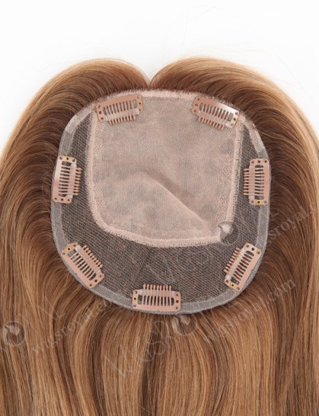 Affordable Short Highlights Human Hair Toppers Topper-156