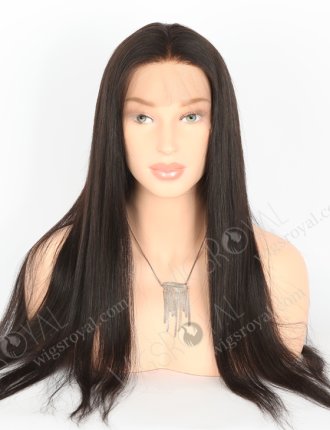 In Stock Brazilian Virgin Hair 22" Straight Natural Color Full Lace Wig FLW-04238