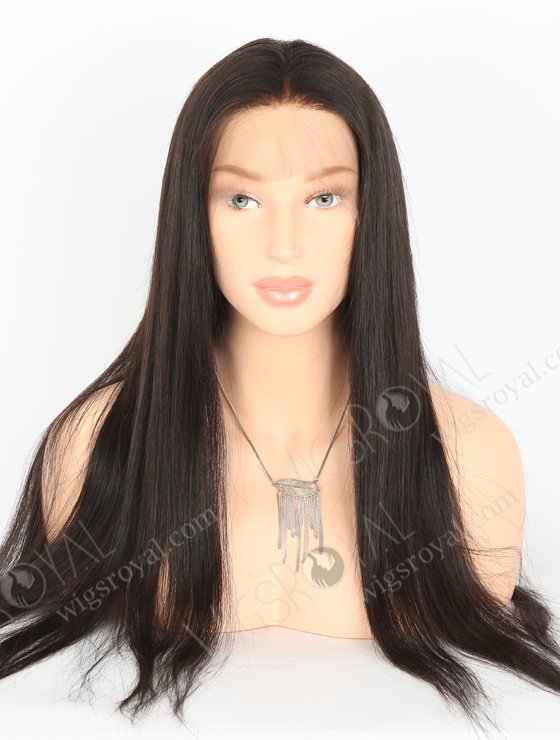 In Stock Brazilian Virgin Hair 22" Straight Natural Color Full Lace Wig FLW-04238