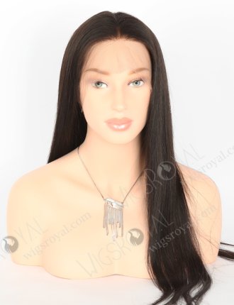 In Stock Brazilian Virgin Hair 22" Straight Natural Color Full Lace Wig FLW-04238
