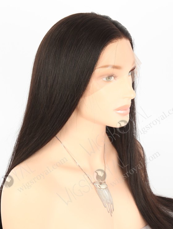 Natural Looking Pre Plucked Full Lace Wigs 24 Inch Natural Color Brazilian Virgin Hair FLW-04240-23039