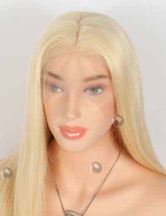 In Stock Chinese Virgin Hair 20" Natural Straight 613# Color Full Lace Wig FLW-07334