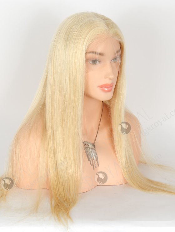 In Stock Chinese Virgin Hair 20" Natural Straight 613# Color Full Lace Wig FLW-07334-23028
