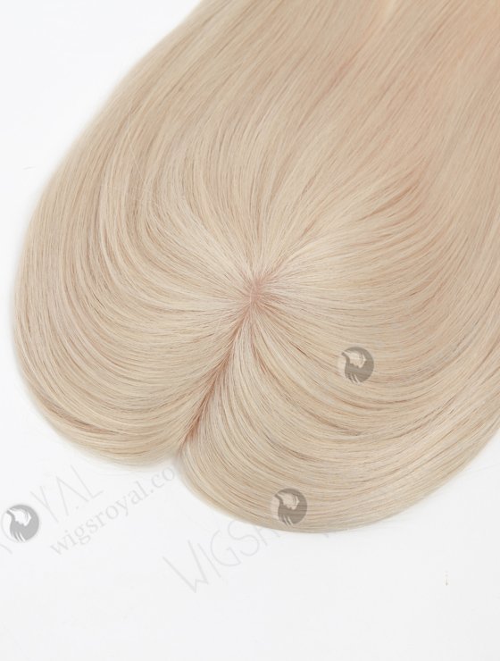 Platinum Color Silky Straight Human Hair Pieces For White Women Topper-134-22932