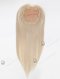 Platinum Color Silky Straight Human Hair Pieces For White Women Topper-134