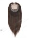 Affordable Silk Base Scalp Topper for Thinning Hair 16 Inch Amazing Black Brown Lowlights and Highlights Color Topper-139