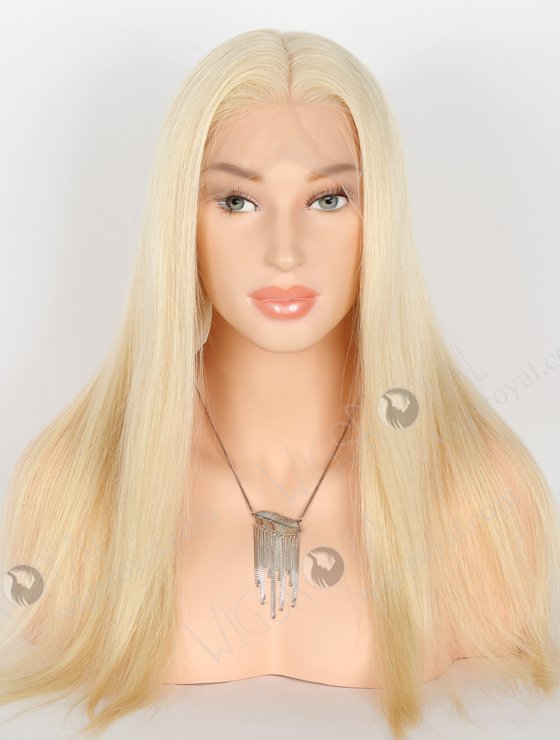In Stock Chinese Virgin Hair 18" Natural Straight 613# Color Full Lace Wig FLW-07335-23047