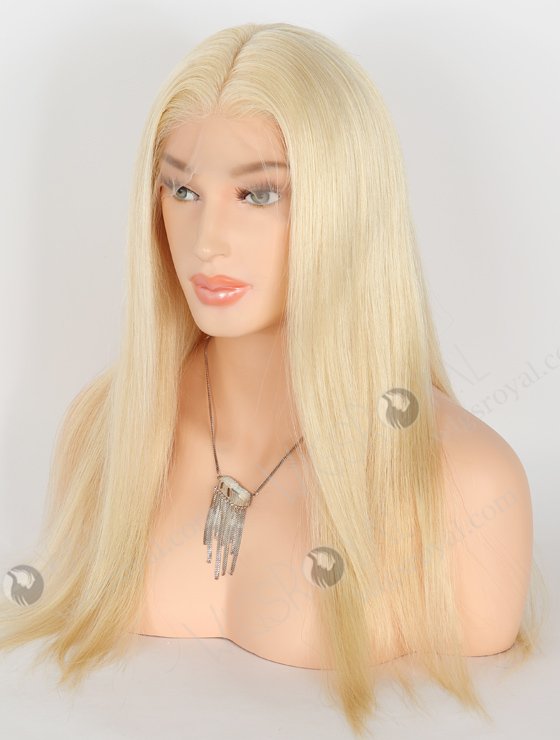 In Stock Chinese Virgin Hair 18" Natural Straight 613# Color Full Lace Wig FLW-07335-23048
