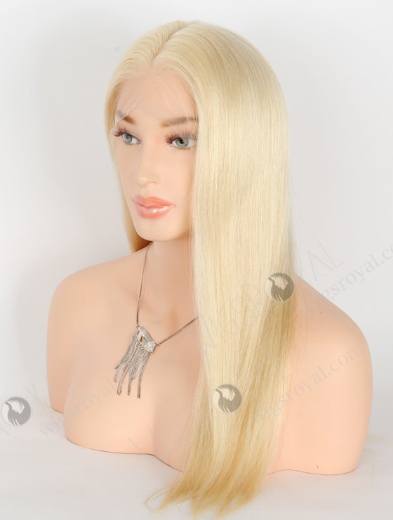 In Stock Chinese Virgin Hair 18" Natural Straight 613# Color Full Lace Wig FLW-07335-23053