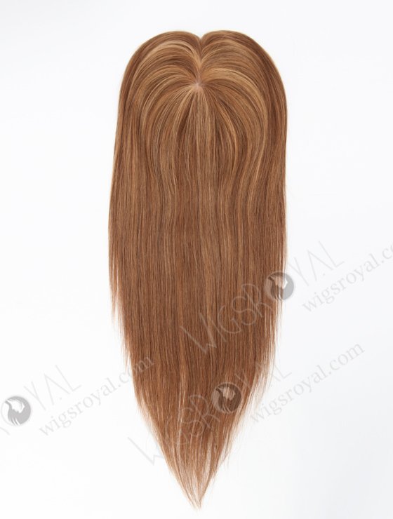 Premium Dark Brown Highlights Human Hair Topper Topper-148-23119