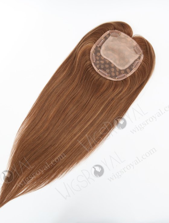 Premium Dark Brown Highlights Human Hair Topper Topper-148-23126